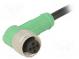 Connection lead  M12  PIN  5  angled  3m  plug  60VAC  4A  -25÷90°C