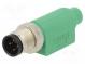 Adapter  PIN  4  straight  30VAC  4A  -25÷90°C  30VDC
