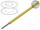 Wire  HookUp Wire PVC  stranded  Cu  24AWG  yellow  PVC  1kV  30.5m