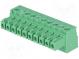 Pluggable terminal block  3.5mm  ways  10  straight  plug  female