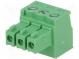 Pluggable terminal block  3.5mm  ways  3  straight  plug  female