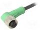 Connection lead  M12  PIN  5  angled  3m  plug  60VAC  4A  -25÷90°C