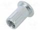 Rivet nuts  M10  steel  Ømount.hole  13mm  L  13mm  10pcs.