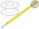 Wire  HookUp Wire PVC  stranded  Cu  28AWG  yellow  PVC  600V  30.5m