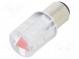 Indicator  LED  BA15D,T20  red  plastic  24VAC  24VDC  -20÷60°C