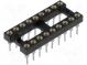 Socket  DIP  PIN 18  7.62mm  gold flash  polyester  Øpin 0.51mm  3A