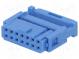 Plug  IDC  female  PIN  14  IDC  for ribbon cable  1.27mm