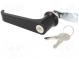 Lock  zinc and aluminium alloy  18mm  black finish
