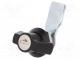 Lock  zinc and aluminium alloy  21mm  black finish  Kit  2 keys