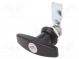 Lock  zinc and aluminium alloy  21mm  black finish  Kit  2 keys