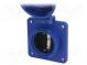 Connector  AC supply  female  socket  2P+PE  250VAC  16A  blue