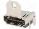 Connector  HDMI  socket  with holder  PIN  19  gold-plated  SMT