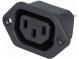 Connector  AC supply  socket  female  10A  250VAC  IEC 60320
