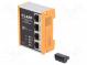Switch Ethernet  managed  Number of ports  4  18÷30VDC  DIN  RJ45