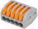 Installation quick splice  222  spring clamp  0.08÷2.5mm2  400V