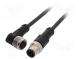 Connection lead  M12  PIN  4  1m  plug  250VAC  4A  -25÷80°C  PUR