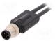 Connection lead  M12  PIN  4  2m  plug  250VAC  4A  -25÷80°C  PUR