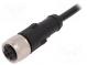 Connection lead  M12  PIN  4  straight  10m  plug  250VAC  4A  PVC
