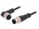 Connection lead  M12  PIN  4  2m  plug  250VAC  4A  -25÷80°C  PVC