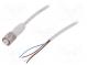 Connection lead  M12  PIN  4  straight  15m  plug  250VAC  4A  250VDC