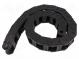 Cable chain  2500  Bend.rad  125mm  L  1012mm  Int.height  25mm