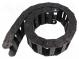 Cable chain  2500  Bend.rad  175mm  L  1012mm  Int.height  25mm