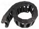 Cable chain  2500  Bend.rad  150mm  L  1012mm  Int.height  25mm