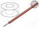 Wire  ThermoThin  stranded  Cu  24AWG  red  PFA  600V  305m