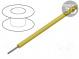 Wire  ThermoThin  stranded  Cu  26AWG  yellow  PFA  600V  30.5m