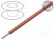 Wire  ThermoThin  stranded  Cu  30AWG  red  PFA  600V  305m
