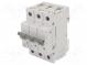 Circuit breaker  230/400VAC  Inom  16A  Poles  3  DIN  Charact  B