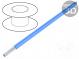 Wire  HookUp Wire Teflon  stranded  Cu  26AWG  blue  PTFE  250V