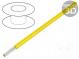 Wire  HookUp Wire Teflon  stranded  Cu  26AWG  yellow  PTFE  250V