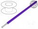 Wire  HookUp Wire Teflon  stranded  Cu  22AWG  violet  PTFE  250V