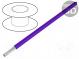 Wire  HookUp Wire Teflon  stranded  Cu  22AWG  violet  PTFE  250V