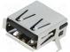 Socket  USB A  on PCBs  THT  PIN  4  angled 90°