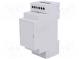 Enclosure  for DIN rail mounting  Y 90mm  X 36mm  Z 53mm  PPO