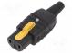 Connector  AC supply  plug  female  10A  250VAC  C13 (F)  for cable