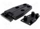 Hinge  L  95mm  zinc and aluminium alloy  black  H  50mm