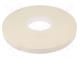Tape  fixing  W  19mm  L  33m  Thk  1mm  two-sided adhesive  white