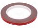 Tape  fixing  W  9mm  L  5m  Thk  1.1mm  acrylic  grey  max.230°C