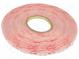 Tape  fixing  W  9mm  L  33m  Thk  1mm  acrylic  transparent  -35÷90°C