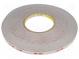 Tape  fixing  W  9mm  L  33m  Thk  600um  acrylic  grey  -35÷110°C