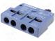 Auxiliary contacts  NO + NC  front  Leads  screw terminals  3RV2