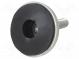 Foot of pin  rigid  Base dia  55mm  M12  stainless steel