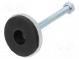 Foot of pin  rigid  Base dia  55mm  M10  steel  Plunger mat  steel
