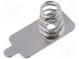 Spring contact  Mounting  soldered  Size  AAA,R03  Batt.no  1
