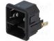 Connector  AC supply  socket  male  10A  250VAC  IEC 60320