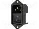 Connector  AC supply  socket  male  10A  250VAC  IEC 60320