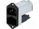 Connector  AC supply  socket  male  6A  250VAC  IEC 60320  0.8mH